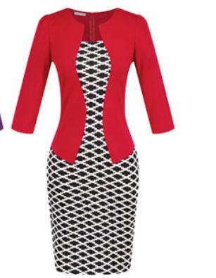 YYFS Fashion Women Career Dress Sets Formal Pencil Dress Suits Print Flower Plaid Office Wear Work Dress Clothes Free Send Belts
