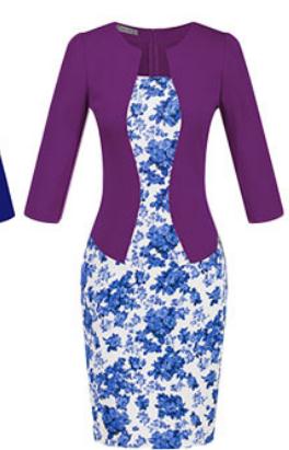 YYFS Fashion Women Career Dress Sets Formal Pencil Dress Suits Print Flower Plaid Office Wear Work Dress Clothes Free Send Belts