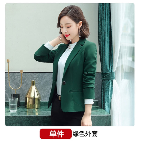 2020 Purple Women Formal Dress Suit Ladies Elegant Business Office Wear Blazer Suits Long Sleeve Blazer Jacket Dresses Plus Size