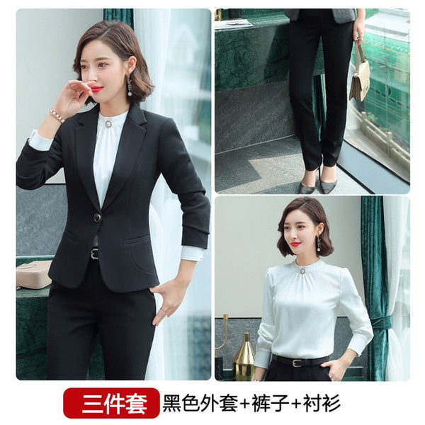 2020 Purple Women Formal Dress Suit Ladies Elegant Business Office Wear Blazer Suits Long Sleeve Blazer Jacket Dresses Plus Size