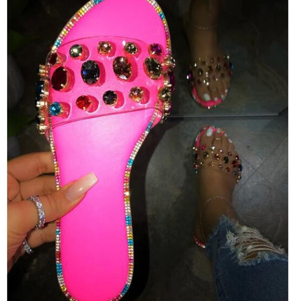 Glitter Slippers Women Summer Sandals 2020 Fashion