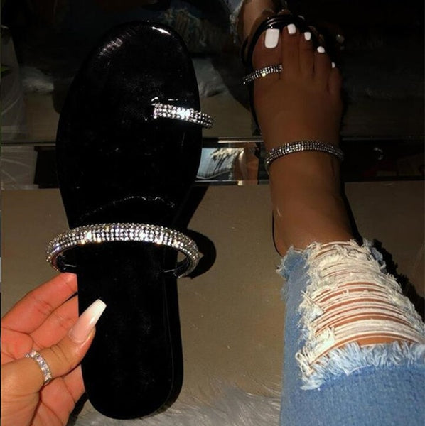 Glitter Slippers Women Summer Sandals 2020 Fashion