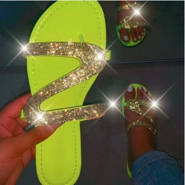 Glitter Slippers Women Summer Sandals 2020 Fashion
