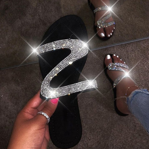 Glitter Slippers Women Summer Sandals 2020 Fashion