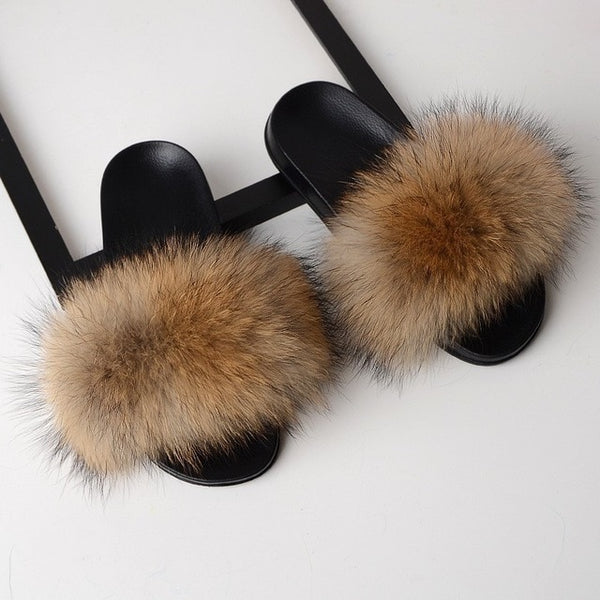 SARSALLYA Fur Slippers Women