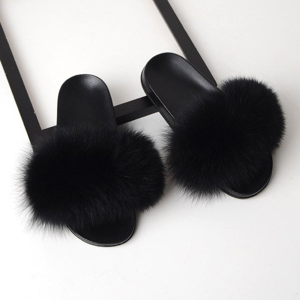 SARSALLYA Fur Slippers Women
