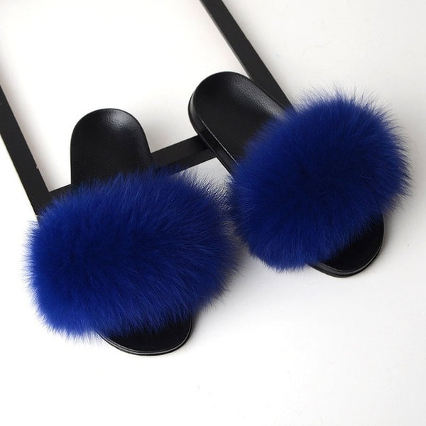SARSALLYA Fur Slippers Women