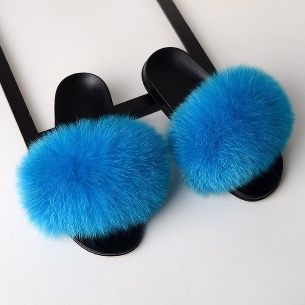 SARSALLYA Fur Slippers Women