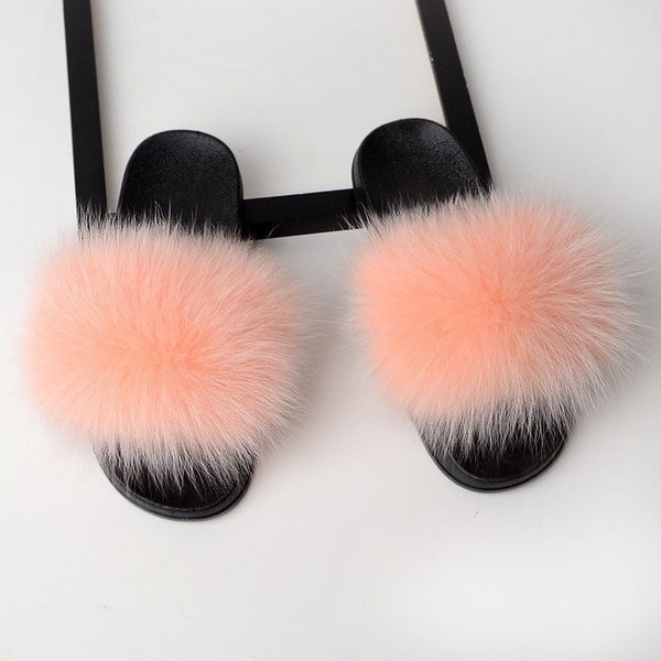 SARSALLYA Fur Slippers Women