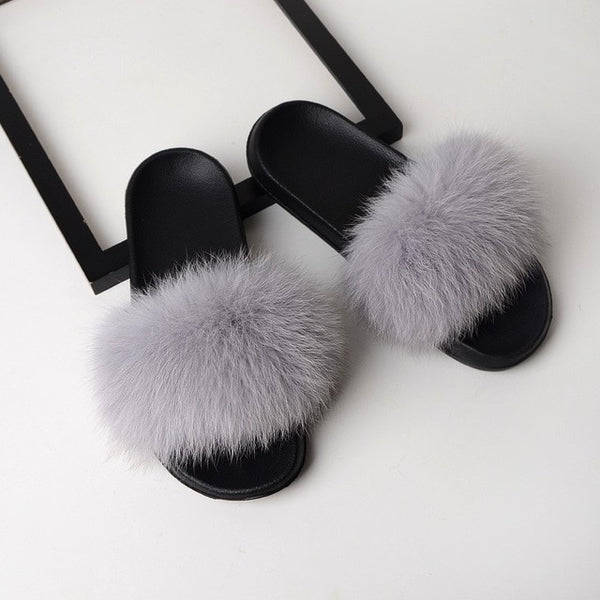 SARSALLYA Fur Slippers Women