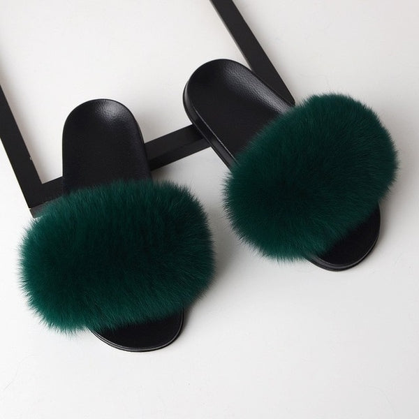 SARSALLYA Fur Slippers Women
