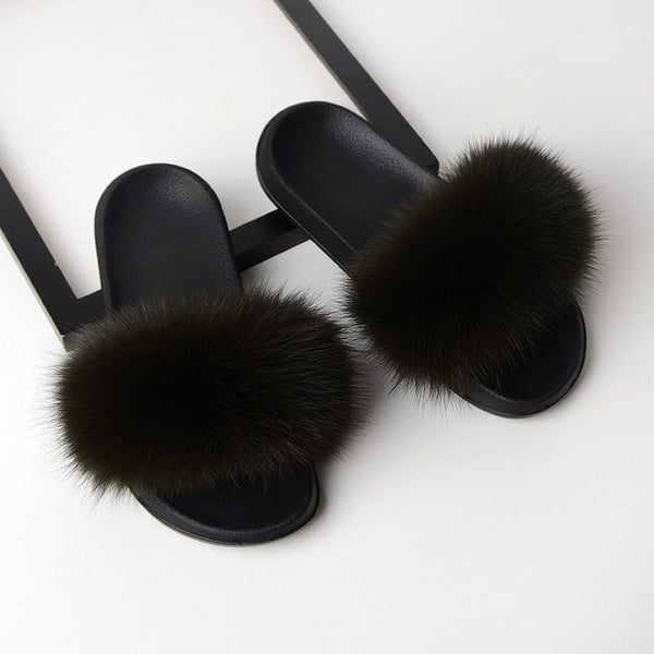 SARSALLYA Fur Slippers Women