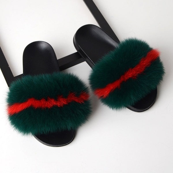 SARSALLYA Fur Slippers Women