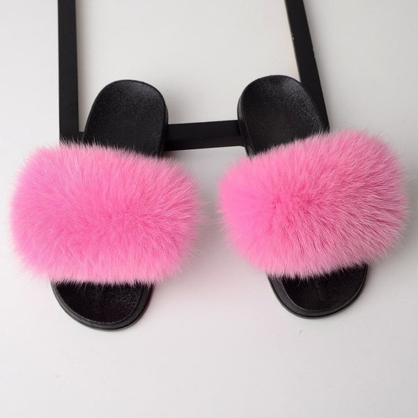 SARSALLYA Fur Slippers Women