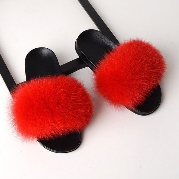 SARSALLYA Fur Slippers Women