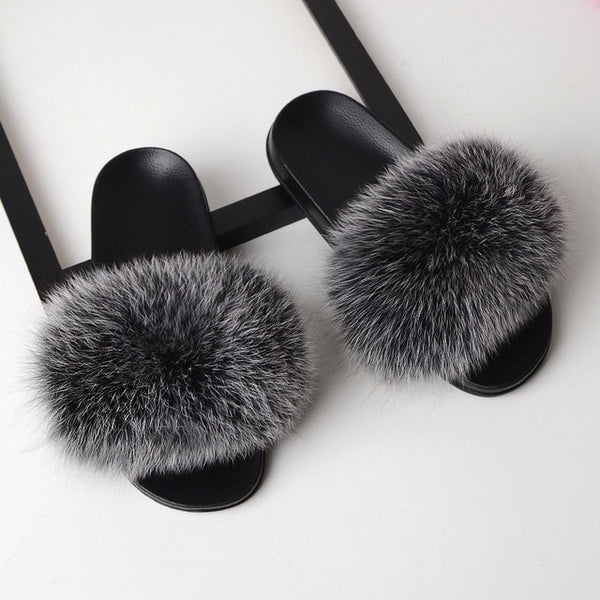 SARSALLYA Fur Slippers Women