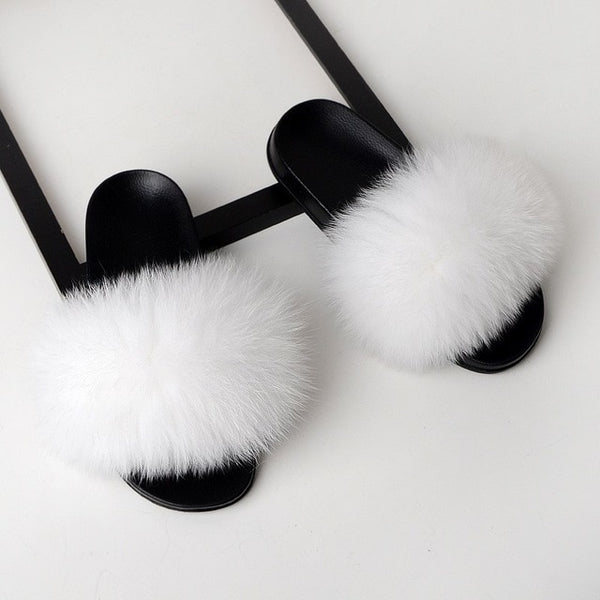 SARSALLYA Fur Slippers Women