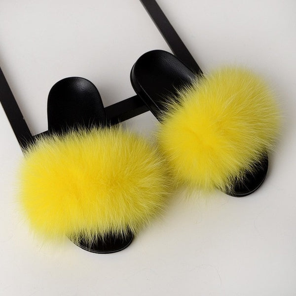 SARSALLYA Fur Slippers Women