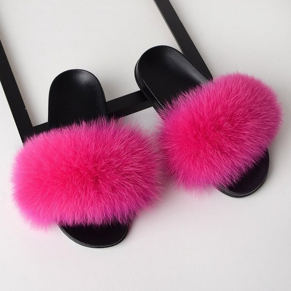 SARSALLYA Fur Slippers Women