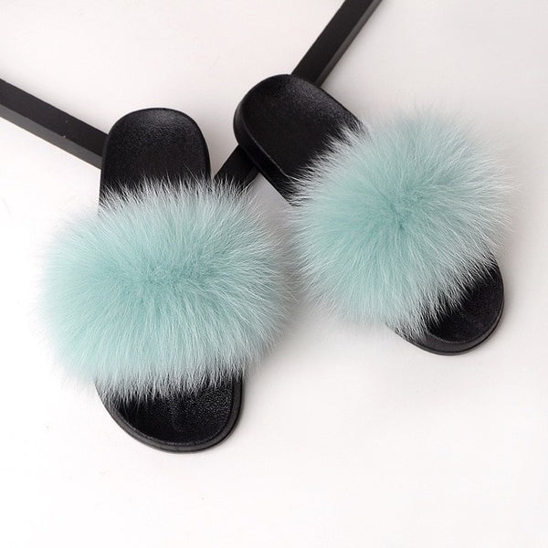 SARSALLYA Fur Slippers Women