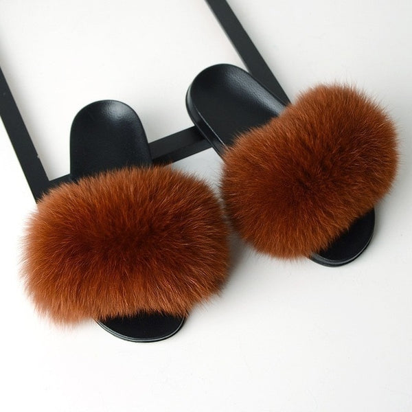 SARSALLYA Fur Slippers Women