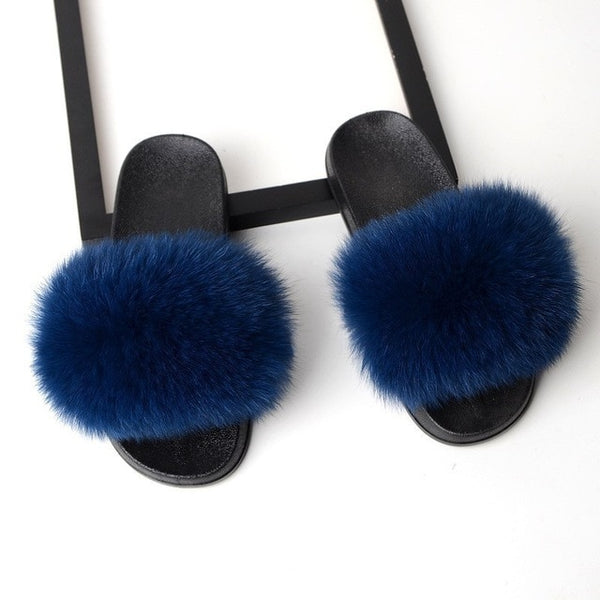 SARSALLYA Fur Slippers Women