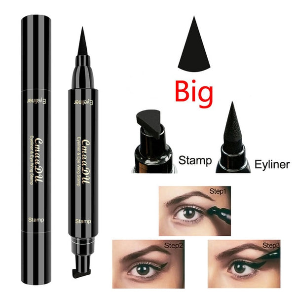 Quick Dry Waterproof Eyeliner Pencil Double Head Black Long Lasting Liquid Eye Makeup Pencil Fashion Women Cosmetic Tools TSLM1