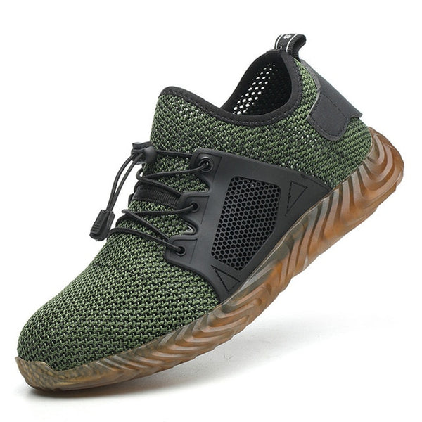Camouflage Safety Shoes Men Indestructible Steel Toe Shoes