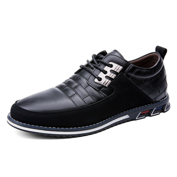 fashion men leather casual shoes italian luxury
