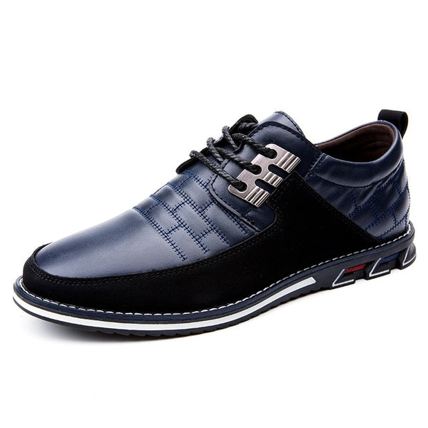 fashion men leather casual shoes italian luxury