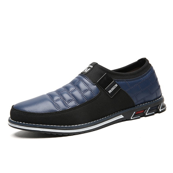 fashion men leather casual shoes italian luxury