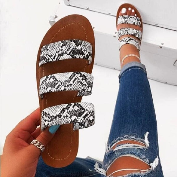 Women Slippers Patchwork Summer Slides Outdoor Beach