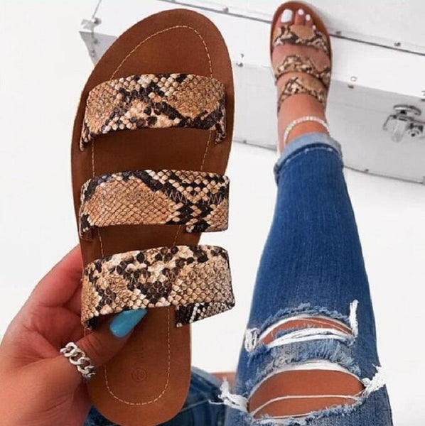 Women Slippers Patchwork Summer Slides Outdoor Beach