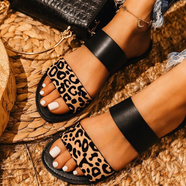 Women Slippers Patchwork Summer Slides Outdoor Beach