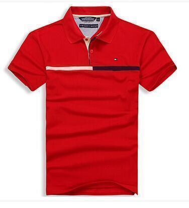 TOMMY- HILFIGER- New Original Brand Polo Shirt Men Tops Summer Long Sleeve Fashion Clothing 100% Cotton Mans Tee Shirt