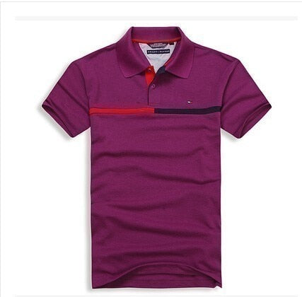 TOMMY- HILFIGER- New Original Brand Polo Shirt Men Tops Summer Long Sleeve Fashion Clothing 100% Cotton Mans Tee Shirt
