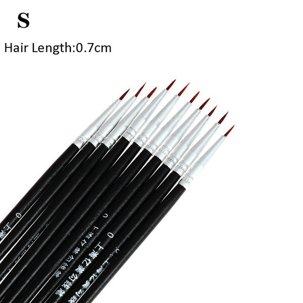 1/10 Pcs Women eyeliner Brushes Eye Brush Eyeshadow Eye Brow Brush Tool  Lip Pro MakeUp Cosmetic  DIY Repeated Use Makeup Brush