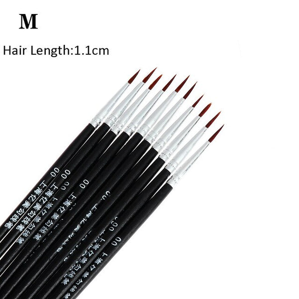 1/10 Pcs Women eyeliner Brushes Eye Brush Eyeshadow Eye Brow Brush Tool  Lip Pro MakeUp Cosmetic  DIY Repeated Use Makeup Brush