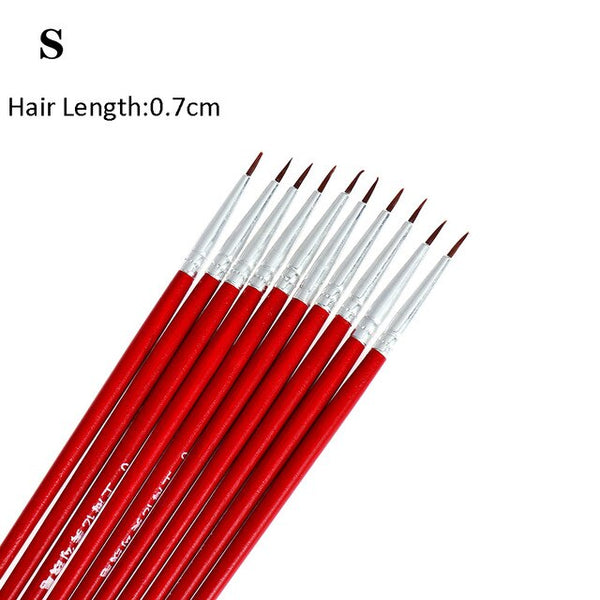 1/10 Pcs Women eyeliner Brushes Eye Brush Eyeshadow Eye Brow Brush Tool  Lip Pro MakeUp Cosmetic  DIY Repeated Use Makeup Brush