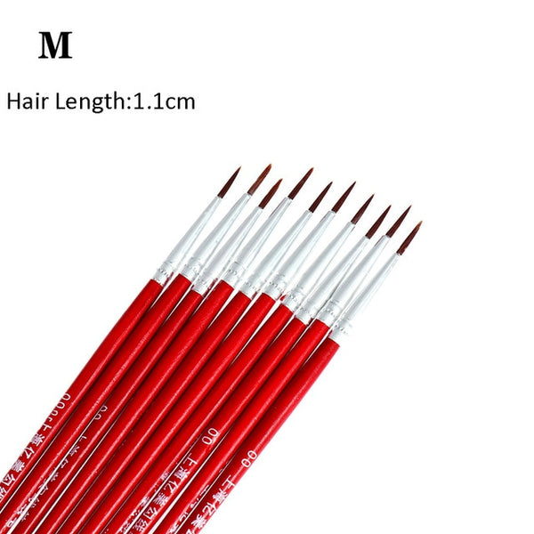 1/10 Pcs Women eyeliner Brushes Eye Brush Eyeshadow Eye Brow Brush Tool  Lip Pro MakeUp Cosmetic  DIY Repeated Use Makeup Brush