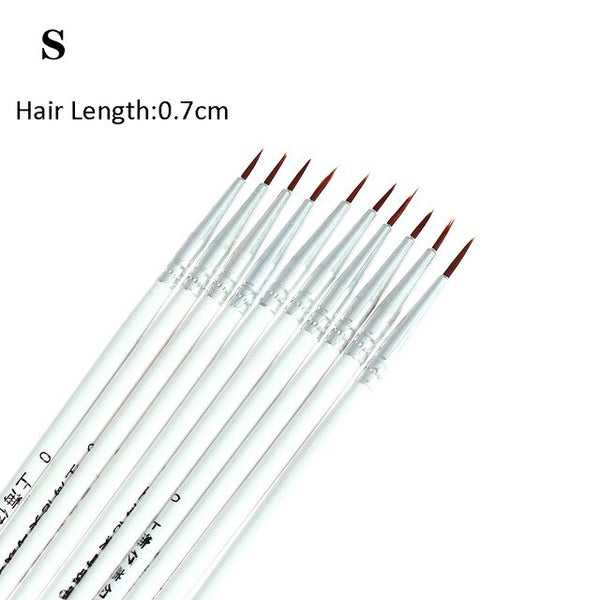 1/10 Pcs Women eyeliner Brushes Eye Brush Eyeshadow Eye Brow Brush Tool  Lip Pro MakeUp Cosmetic  DIY Repeated Use Makeup Brush