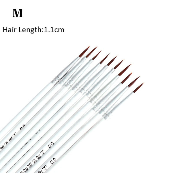 1/10 Pcs Women eyeliner Brushes Eye Brush Eyeshadow Eye Brow Brush Tool  Lip Pro MakeUp Cosmetic  DIY Repeated Use Makeup Brush