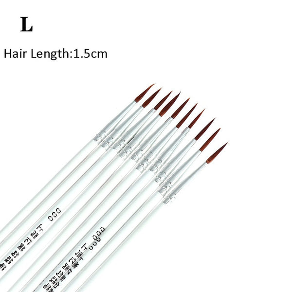 1/10 Pcs Women eyeliner Brushes Eye Brush Eyeshadow Eye Brow Brush Tool  Lip Pro MakeUp Cosmetic  DIY Repeated Use Makeup Brush