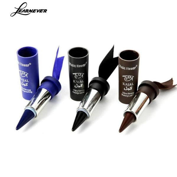 3 Colors Solid Thick Eyeliner Cream Women Smoky Eyes KAJAL Eyeliner Solid Thick Black Bold Eyes Liner