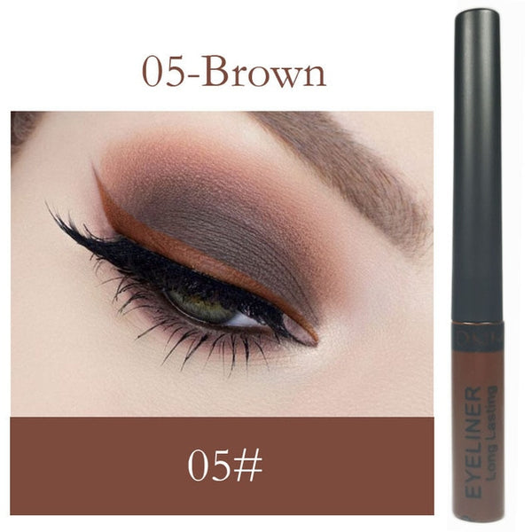 DNM Matte Liquid Eyeliner Pencil Waterproof Long Lasting Durable Natural Black Blue Pigment Eye Liner Party Makeup Women TSLM1